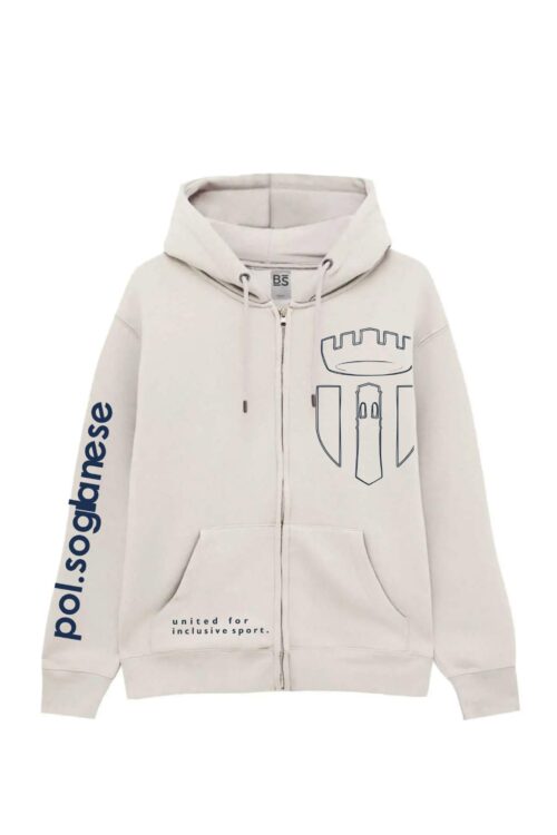Felpa in cotone felpato unisex